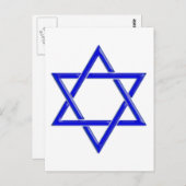 DAVID-STAR POSTKARTE (Vorne/Hinten)