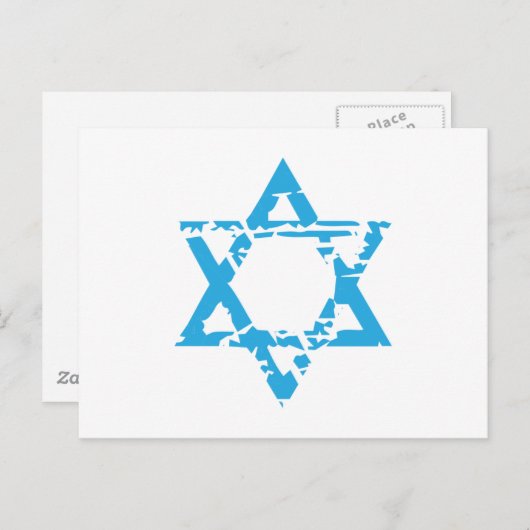 David Star Postkarte (Vorne/Hinten)