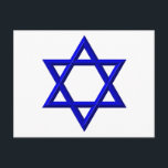 David Star Postkarte<br><div class="desc">Star of David - Schluckbar in Blue or Gold. You can add your own words,  pictures,  and/or change the background color using Zazzle's great customization tools. This image is available on dozens of other products too.</div>