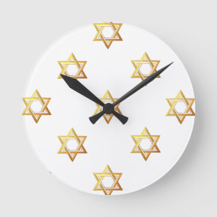 David Star Runde Wanduhr