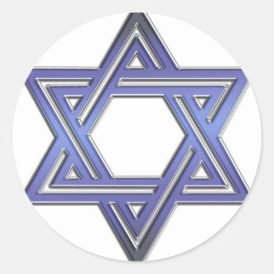 David Star Runder Aufkleber