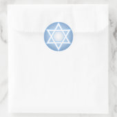 David Star Runder Aufkleber (Tasche)