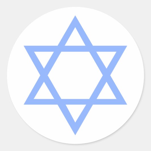 David Star Runder Aufkleber (Vorderseite)