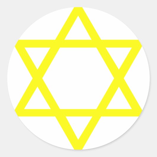 David Star Runder Aufkleber (Vorderseite)