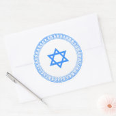 David Star Runder Aufkleber (Umschlag)