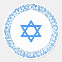 David Star Runder Aufkleber