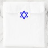 DAVID-STAR RUNDER AUFKLEBER (Tasche)