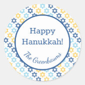 David Star Runder Aufkleber (Vorderseite)