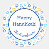 David Star Runder Aufkleber (Vorderseite)