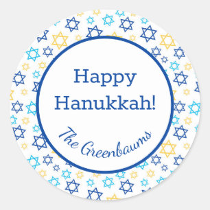 David Star Runder Aufkleber