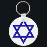 David Star Schlüsselanhänger<br><div class="desc">Star of David - Schluckbar in Blue or Gold. You can add your own words,  pictures,  and/or change the background color using Zazzle's great customization tools. This image is available on dozens of other products too.</div>