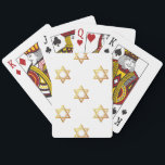 David Star Spielkarten<br><div class="desc">Star of David - Schluckbar in Blue or Gold. You can add your own words, pictures, and/or change the background color using Zazzle's great customization tools. This image is available on dozens of other products too.</div>