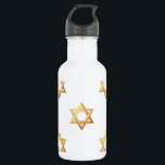 David Star Trinkflasche<br><div class="desc">Star of David - Schluckbar in Blue or Gold. You can add your own words,  pictures,  and/or change the background color using Zazzle's great customization tools. This image is available on dozens of other products too.</div>