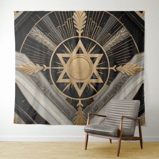 David Star Wandteppich (Beispiel (Horizontal))