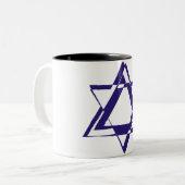 David Star Zweifarbige Tasse (Vorderseite Links)