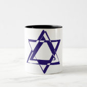 David Star Zweifarbige Tasse (Mittel)