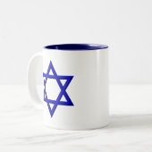 David Star Zweifarbige Tasse (Vorderseite Links)