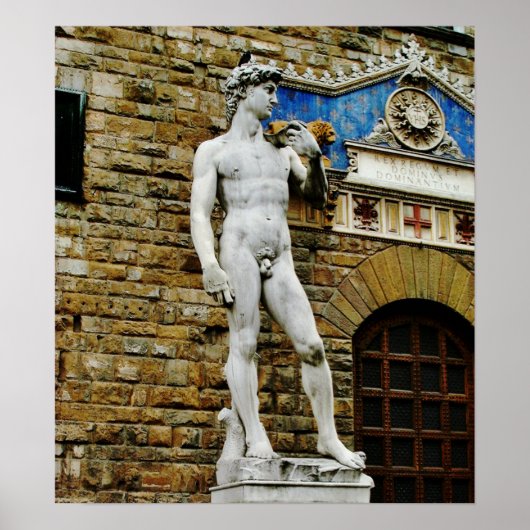 David-Statue, Florenz, Italien-Poster Poster (Vorne)