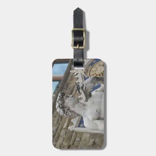 David Statue Michelangelo in Italien Gepäckanhänger (Vorderseite vertikal)