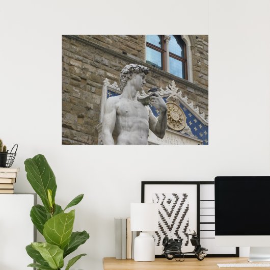 David Statue Michelangelo in Italien Poster (Heimbüro)