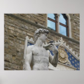 David Statue Michelangelo in Italien Poster (Vorne)