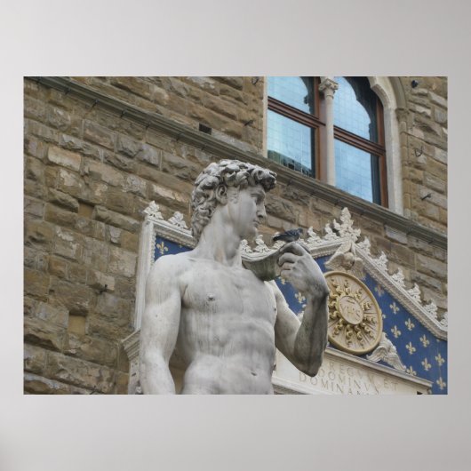 David Statue Michelangelo in Italien Poster (Vorne)