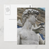 David Statue Michelangelo in Italien Postkarte (Vorne/Hinten)