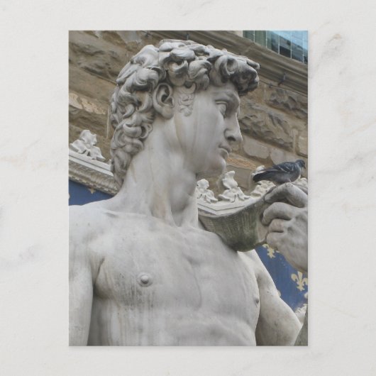 David Statue Michelangelo in Italien Postkarte (Vorderseite)