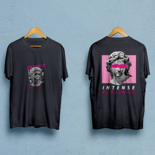 David-Statue mit gläserintensiven Gefühlen T-Shirt