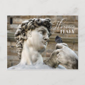 David Statue und Taube Postkarte (Vorderseite)