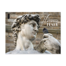 David Statue und Taube