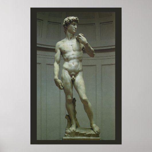 David-Statue von Michelangelo Poster (Vorne)