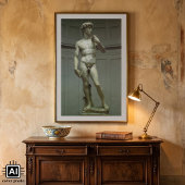 David-Statue von Michelangelo Poster