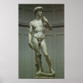 David-Statue von Michelangelo Poster (Vorne)