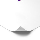 David-Stern aus Edelsteinen in allen Farben Poster (Ecke)