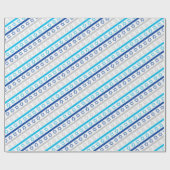 David-Sterne für Hanukkah Geschenkpapier (Flach)