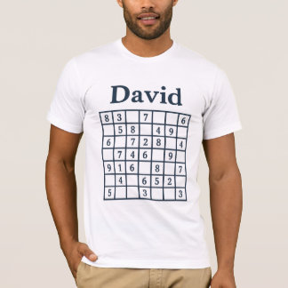 David Sudoku-Rätsel – Klassische Navy-Blue-Edition T-Shirt