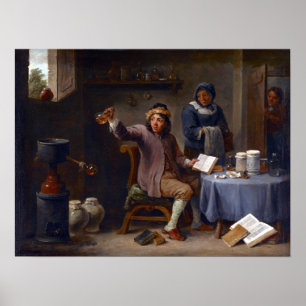 David Teniers II Die Konsultation Poster