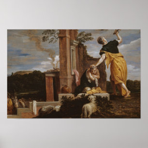 David Teniers the Younger - Abrahams Opfer von Poster