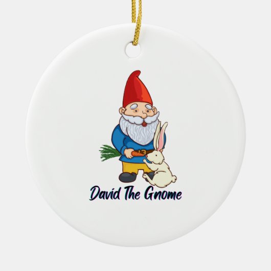 David The Gnome Keramik Ornament (Vorne)