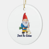 David The Gnome Keramik Ornament (Links)