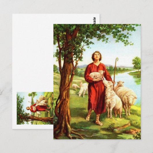 David The Shepherd Postkarte (Vorne/Hinten)