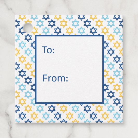 David To From Geschenkanhänger (Vorderseite)