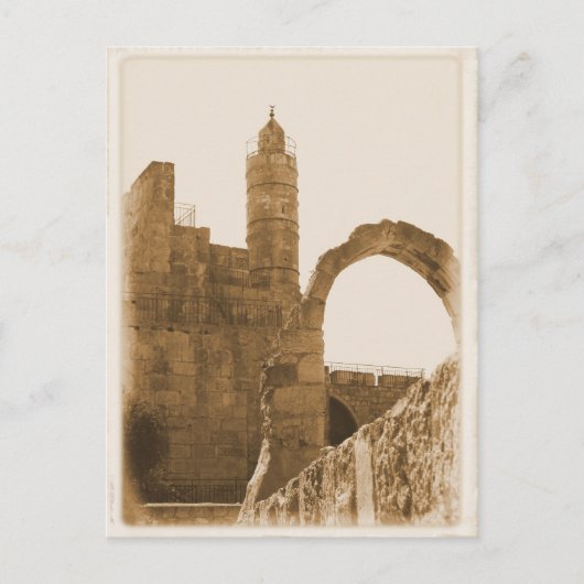 David Tower - Jerusalem Postkarte (Vorderseite)