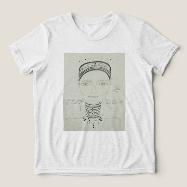 David Tri-Blend Shirt (Design Vorderseite)