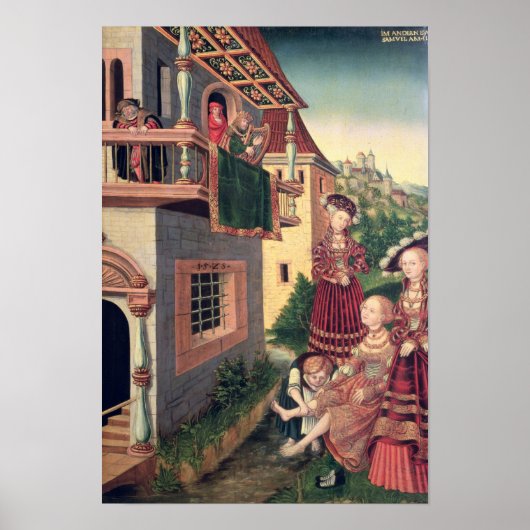 David und Bathsheba, 1528 Poster (Vorne)