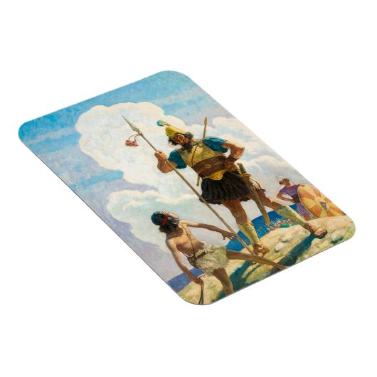 David und Goliath, 1940 von Newell Convers Wyeth Magnet (Rechte Seite)