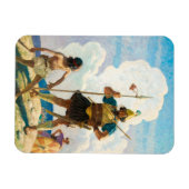 David und Goliath, 1940 von Newell Convers Wyeth Magnet (Horizontal)