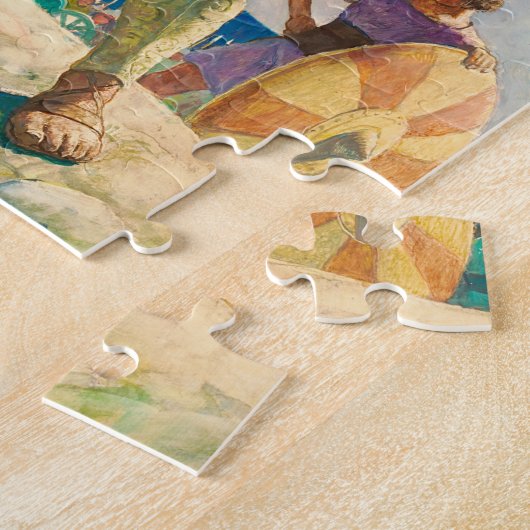 David und Goliath, 1940 von Newell Convers Wyeth Puzzle (Seite)