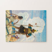 David und Goliath, 1940 von Newell Convers Wyeth Puzzle (Horizontal)